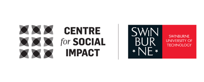 Centre for Social Impact, Swinburne University of Technology logos