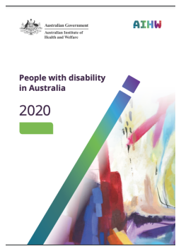 Cover image for 'People with disability in Australia 2020'