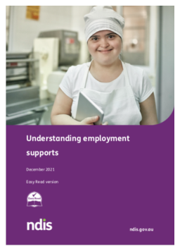 Cover image for 'Guides for understanding employment supports (easy read version)'
