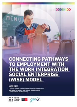 Cover image for 'Connecting pathways to employment with the Work Integration Social Enterprise (WISE) model'