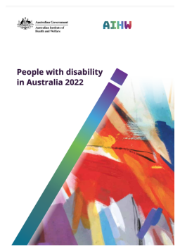 Cover image for 'People with disability in Australia 2022'