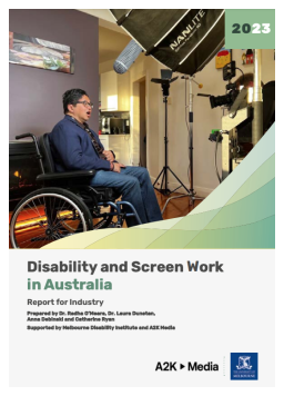 Cover image for 'Disability and screen work in Australia: report for industry (report)'