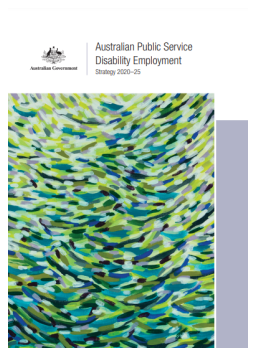Cover image for 'Australian Public Service disability employment strategy 2020-2025'