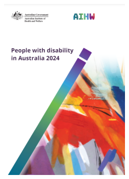 Cover image for 'People with disability in Australia 2024'