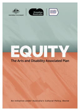 Cover image for 'Equity: the arts and disability associated plan'