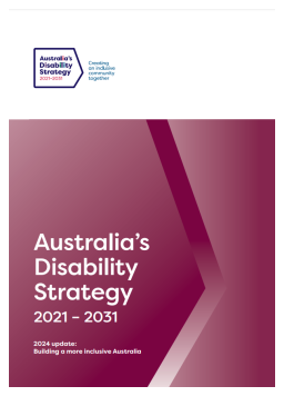 Cover image for 'Australia’s disability strategy 2021–2031: 2024 update'