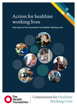 Cover image for 'Action for healthier working lives'