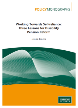 Cover image for 'Working towards self-reliance: three lessons for disability pension reform'
