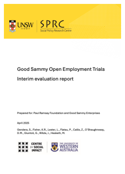 Cover image for 'Good Sammy open employment trials'