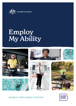 Cover image for 'Employ my ability: disability employment strategy'