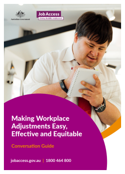 Cover image for 'Making workplace adjustments easy, effective and equitable (PDF)'