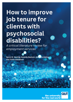 Cover image for 'How to improve job tenure for clients with psychosocial disabilities?'