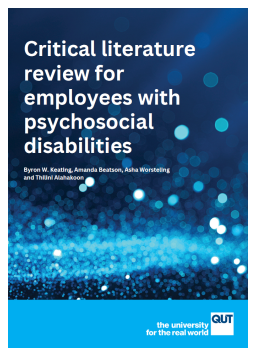 Cover image for 'Critical literature review for employees with psychosocial disabilities'