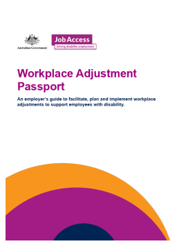 Cover image for 'Workplace adjustment passport (PDF)'