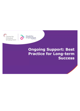 Cover image for 'Ongoing support: transcript (Word)'