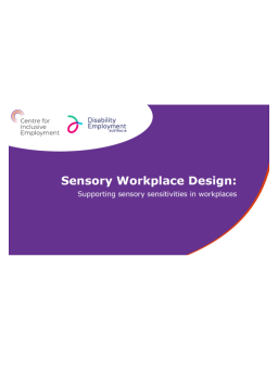 Cover image for 'Sensory workplace design: transcript (PDF)'