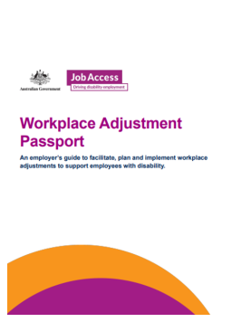 Cover image for 'Workplace adjustment passport (PDF)'