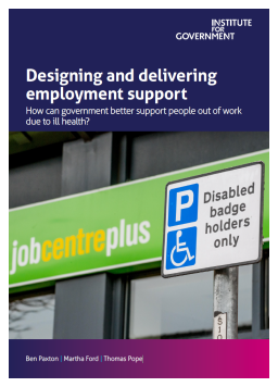 Cover image for 'Designing and delivering employment support'