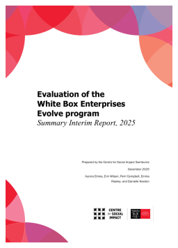 Cover image for 'Evaluation of White Box Enterprises Evolve'