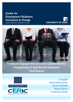 Cover image for 'Employer engagement in active labour market programmes'