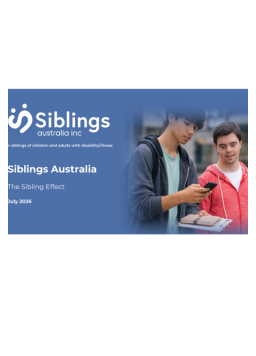 Cover image for 'The sibling effect: transcript (PDF)'