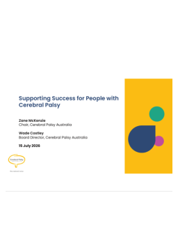Cover image for 'Supporting success: transcript (PDF)'