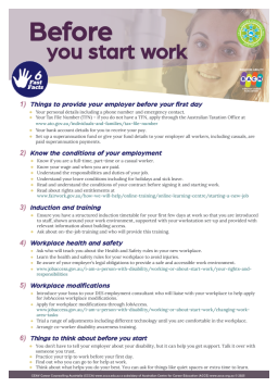Cover image for 'Before you start work'