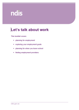 Cover image for 'Let's talk about work (Word)'