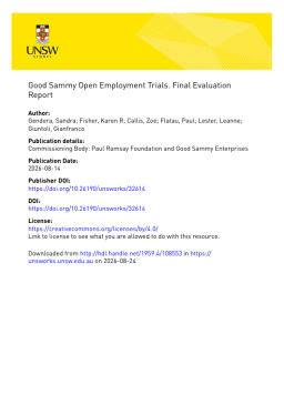 Cover image for 'Good Sammy open employment trials'