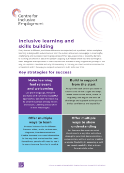 Cover image for 'Inclusive learning and skills building (PDF)'